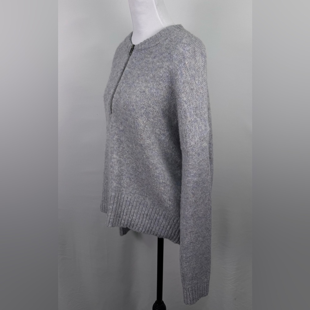 Madewell Light Gray Crew Neck Sweater Size Large - Picture 3 of 9
